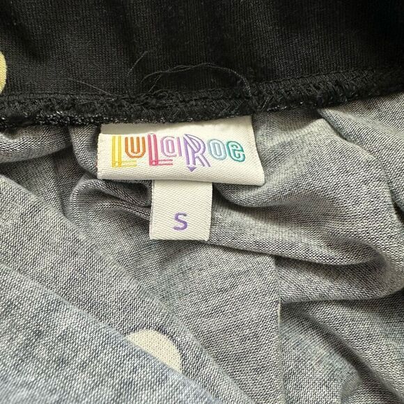 LuLaRoe Womens S Box Pleat Midi Skirt Black White Polka Dot Print Mod Rockabilly - Picture 6 of 9